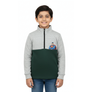 Boys Mock Neck Zipper