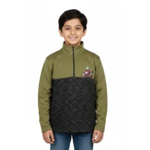 Boys Mock Neck Zipper