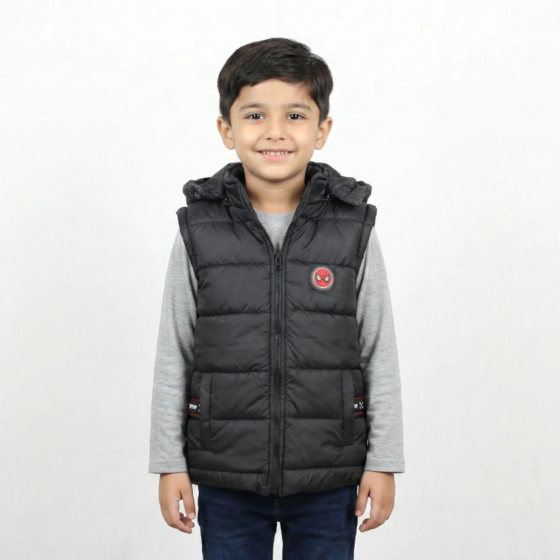 Boys Superhero Inspired Puffer Vests
