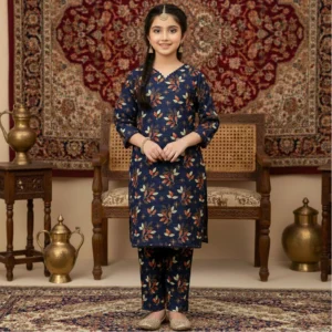 Royal Khaddar Navy Blue Fancy Suit