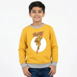 Boys Yellow "The Flash" Superhero Sweatshirt